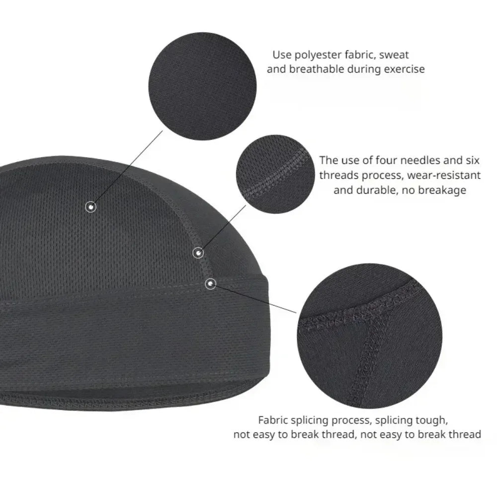 Bicycle Sweat-wicking Cap Beanie Cap Cycling Headscarf Headband Quick-dry Pirate Hat  for Outdoor Cycling Motorcycling