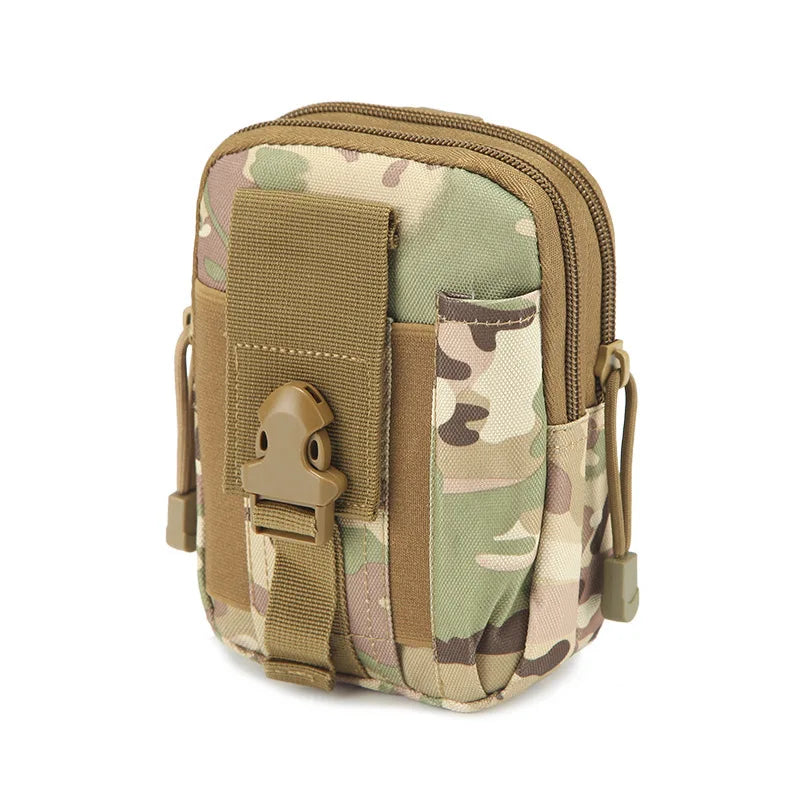 Molle Pouch Belt Waist Pack Men Small Pocket Survival Tool Bag for Running Travel Camping Hunting Airsoft