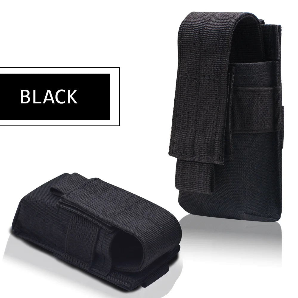 Tactical Molle Flashlight Pouch,Torch Holder,Magazine Single Mag Bag,Knife Holster,Outdoor Hunting Waist Bag