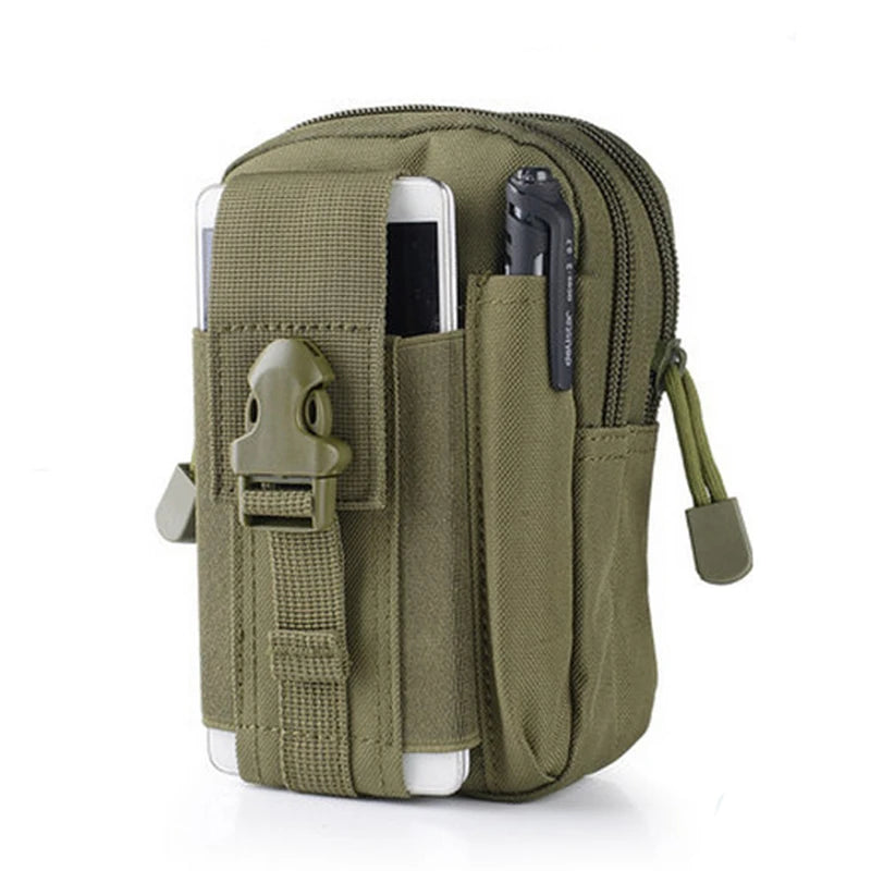 Molle Pouch Belt Waist Pack Men Small Pocket Survival Tool Bag for Running Travel Camping Hunting Airsoft