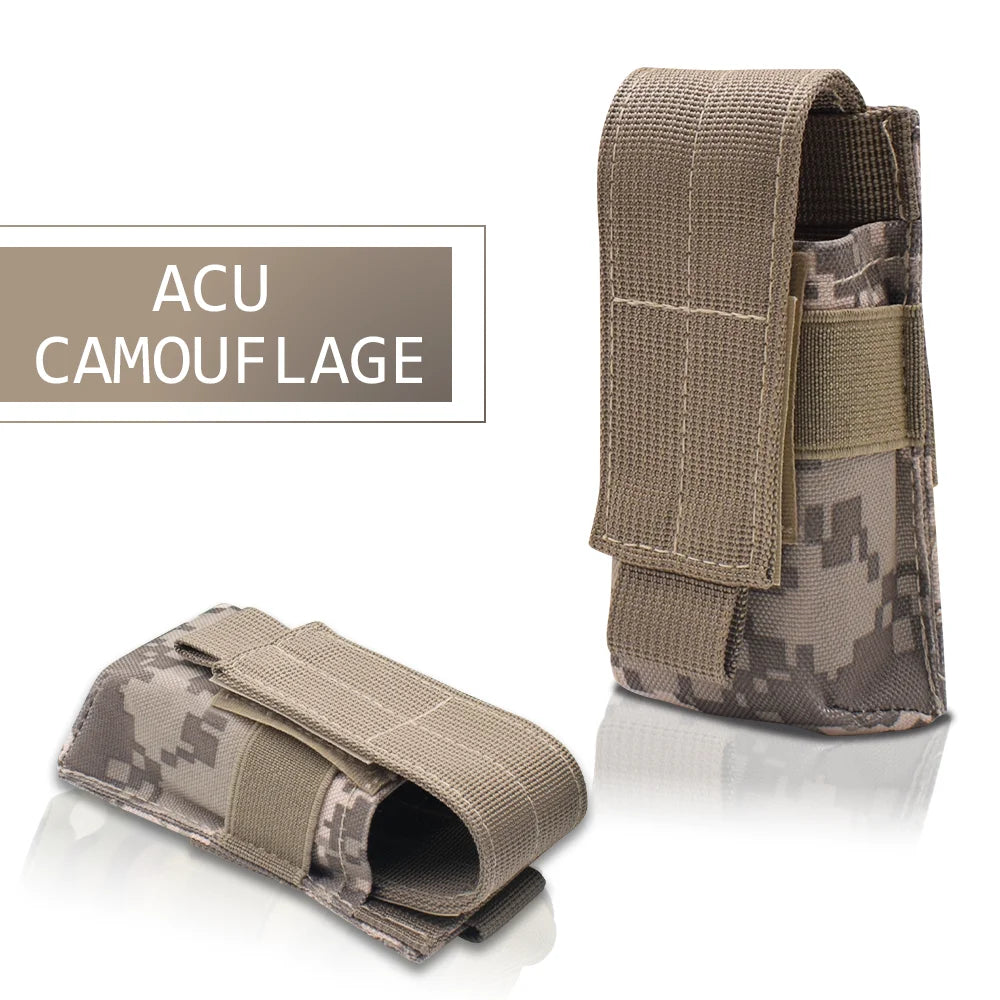 Tactical Molle Flashlight Pouch,Torch Holder,Magazine Single Mag Bag,Knife Holster,Outdoor Hunting Waist Bag