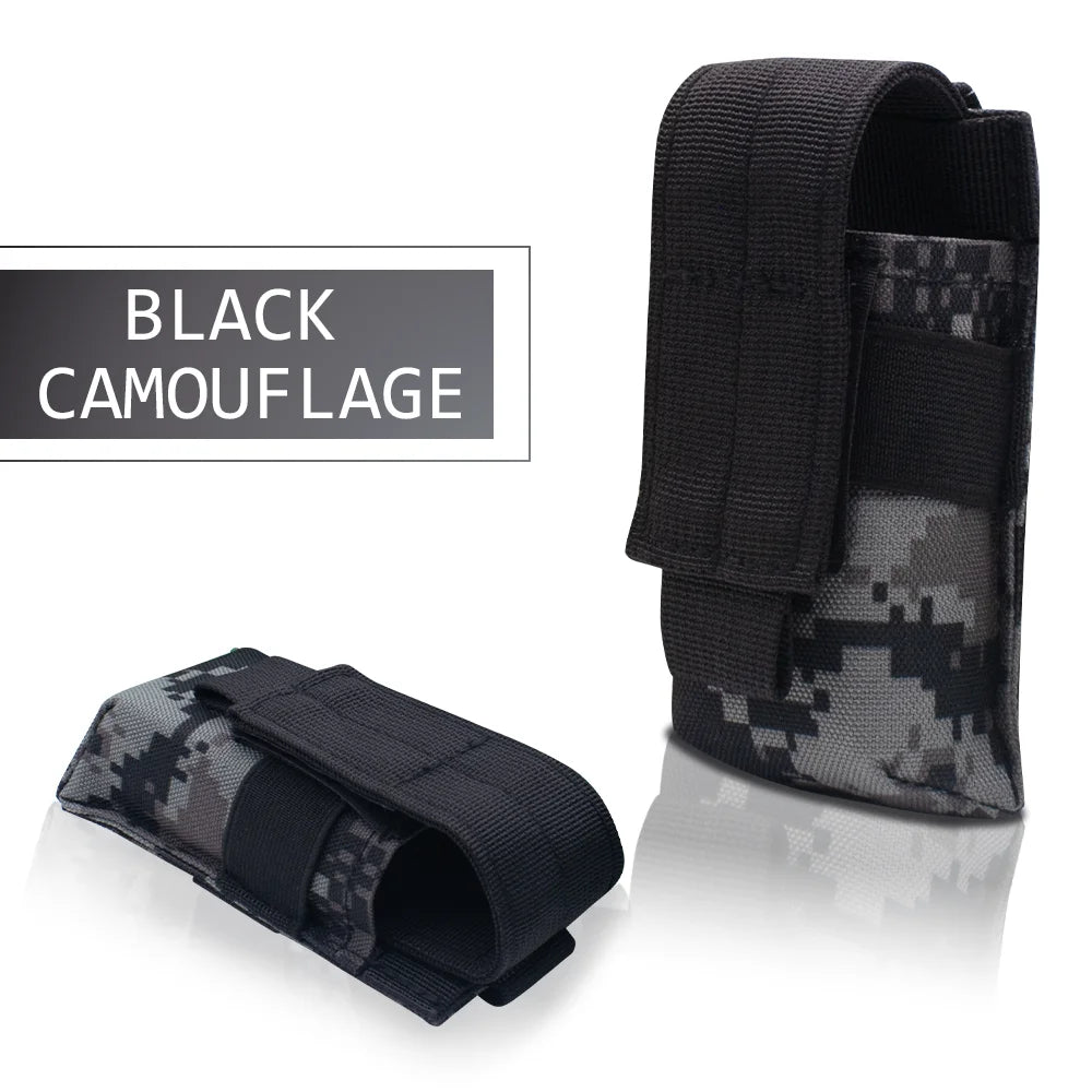 Tactical Molle Flashlight Pouch,Torch Holder,Magazine Single Mag Bag,Knife Holster,Outdoor Hunting Waist Bag