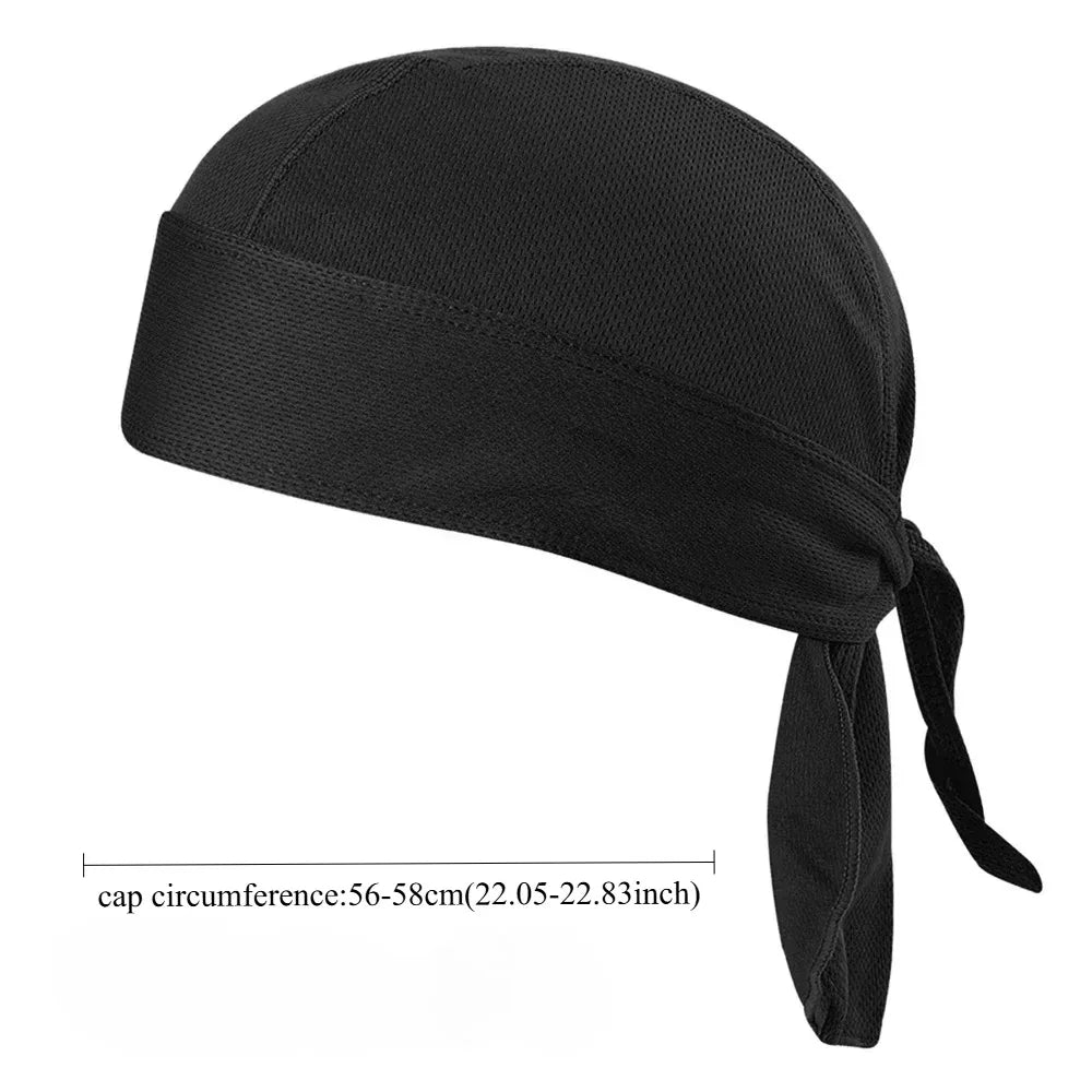 Bicycle Sweat-wicking Cap Beanie Cap Cycling Headscarf Headband Quick-dry Pirate Hat  for Outdoor Cycling Motorcycling