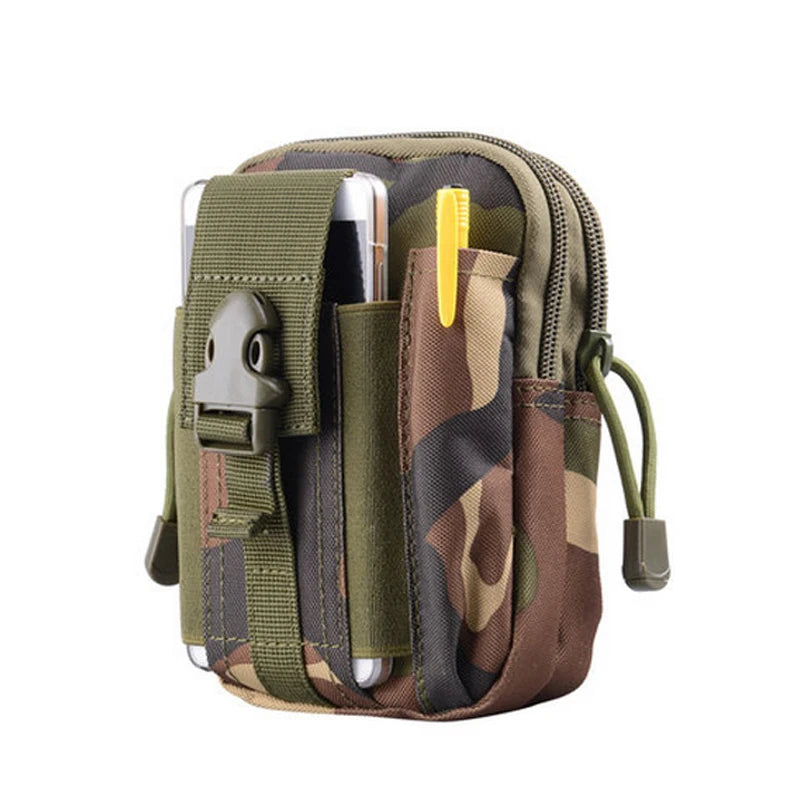 Molle Pouch Belt Waist Pack Men Small Pocket Survival Tool Bag for Running Travel Camping Hunting Airsoft