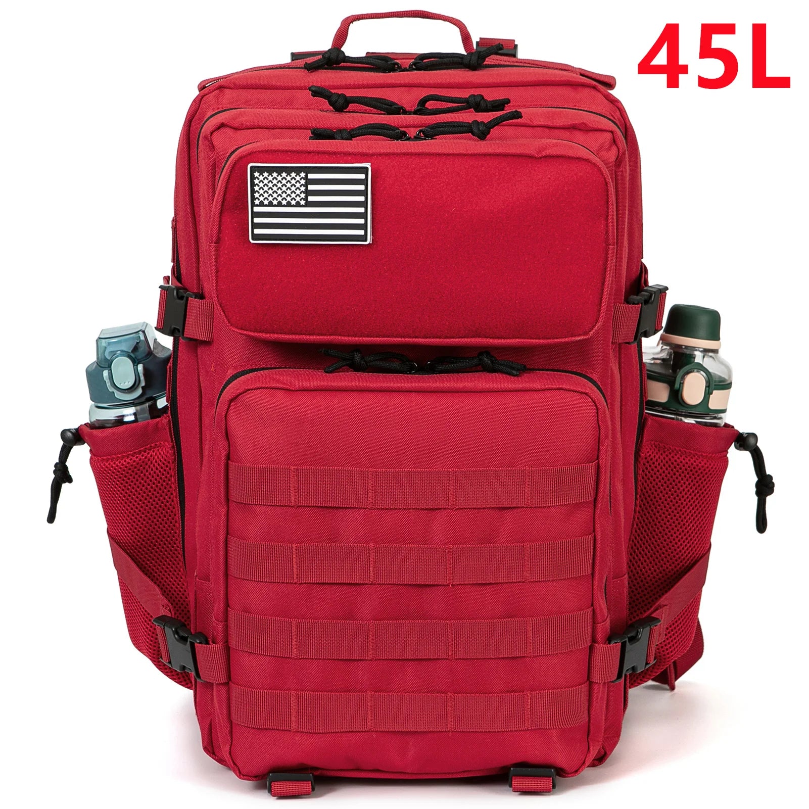 25L Tactical Backpack Outdoor Bag for Fitness MOLLE Backpack GYM For Women/Men EDC Hiking Survival Rucksack Witch Bottle Holder