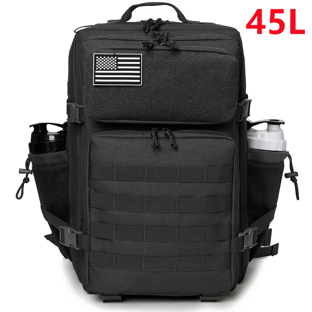 25L Tactical Backpack Outdoor Bag for Fitness MOLLE Backpack GYM For Women/Men EDC Hiking Survival Rucksack Witch Bottle Holder