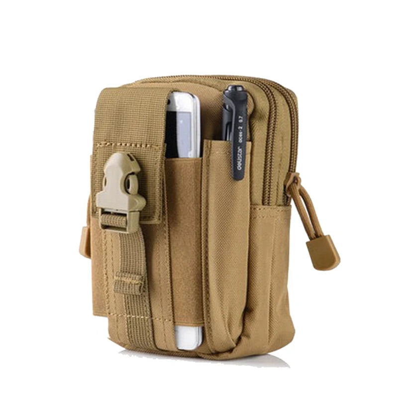 Molle Pouch Belt Waist Pack Men Small Pocket Survival Tool Bag for Running Travel Camping Hunting Airsoft