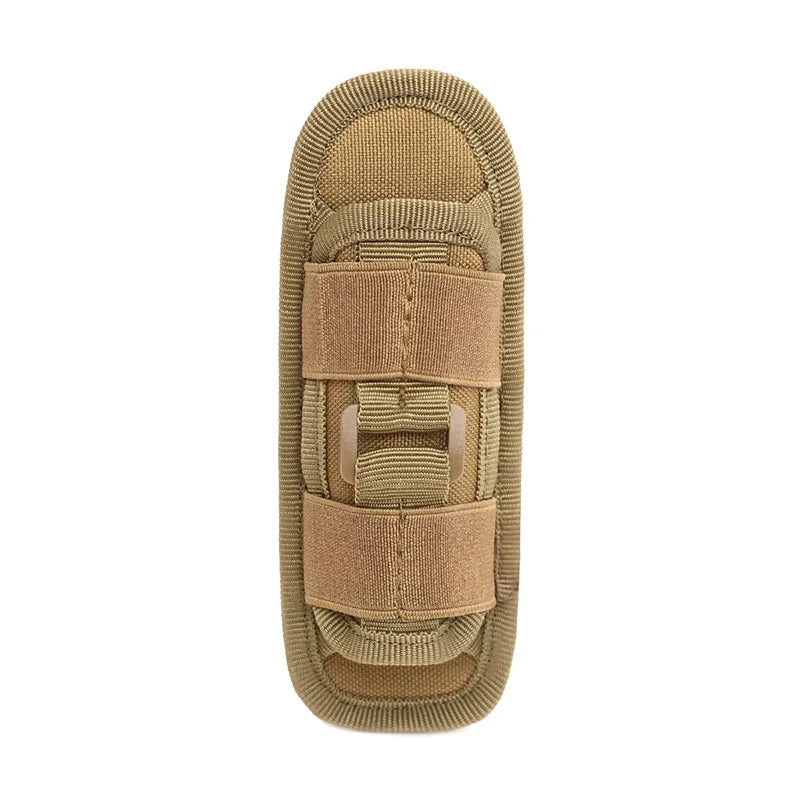 Tactical Flashlight Pouch Belt Torch Bag Durable Hunting Lighting Accessory Survival Kits 360 Degree Holster Rotary Torch Case
